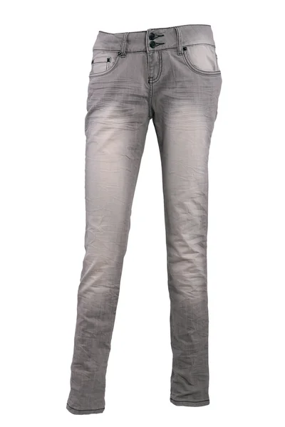 Gray jeans trousers on a mannequin — Stock Photo, Image