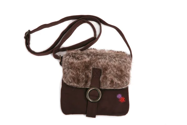 毛皮製の赤ちゃん財布 — ストック写真