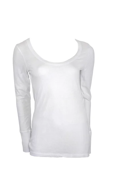 Camisa femenina blanca en blanco — Foto de Stock