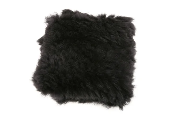 Black fur scarf — Stock Photo, Image