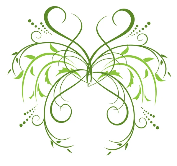 Élément décoratif floral vectoriel pour le design — Image vectorielle