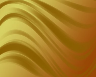 Abstract golden background with wavy lines and gradient clipart