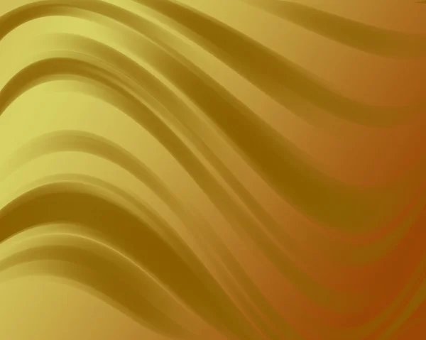 抽象的な金色の背景に波線とグラデーション — ストック写真
