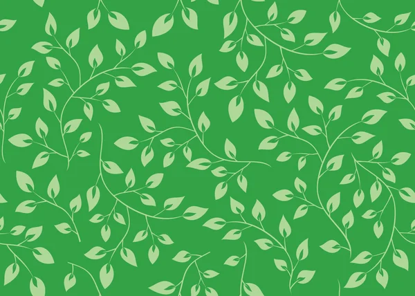 Vector textura floral verde sem costura — Vetor de Stock