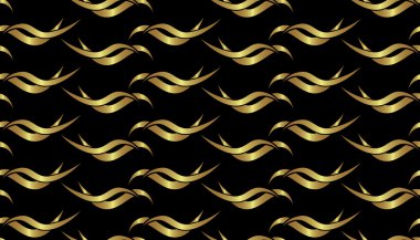 Vector seamless gold and black texture clipart