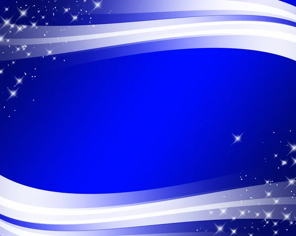 Fundo azul abstrato com linhas onduladas e gradiente — Fotografia de Stock