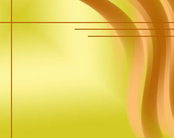 Abstrakter gelber Hintergrund mit beigen Linien — Stockfoto