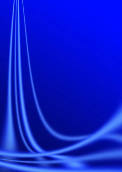 Fundo abstrato com linhas onduladas azuis — Fotografia de Stock