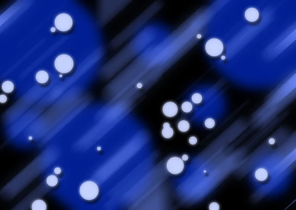 Abstrakter Schwarzer Und Blauer Hintergrund Mit Hellem Kreis — Stockfoto