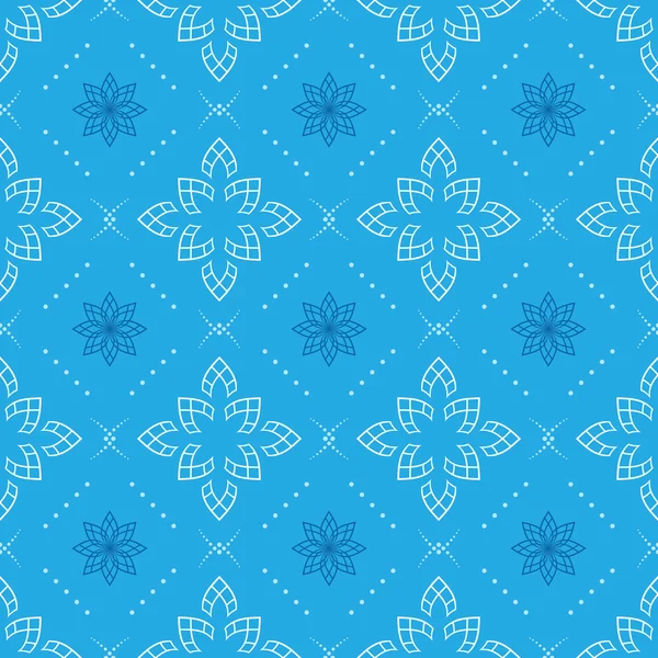 Vector blauw naadloos geometrisch patroon — Stockvector