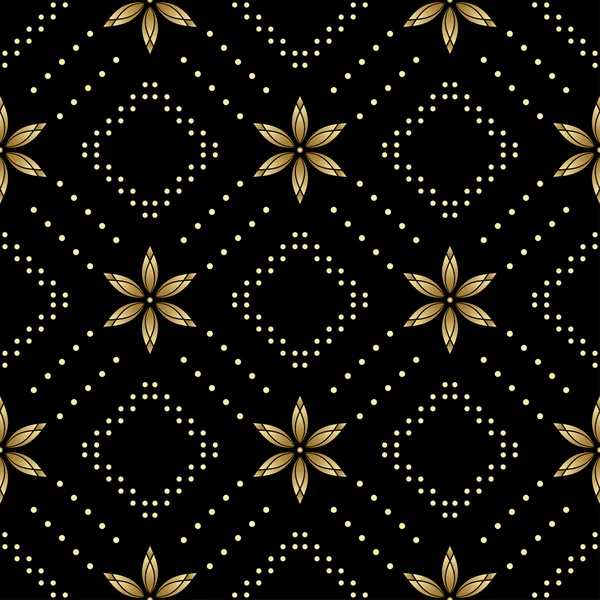 Texture Sans Couture Vectorielle Noire Avec Losanges — Image vectorielle