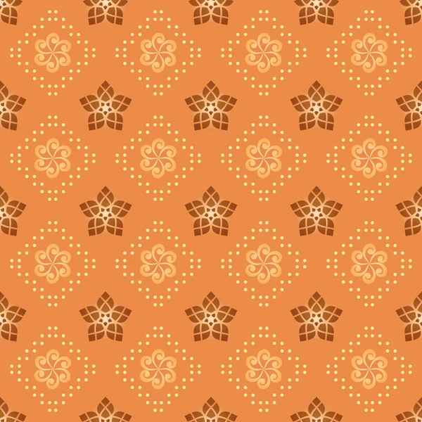 Vector patrón naranja claro con figuras geométricas — Vector de stock