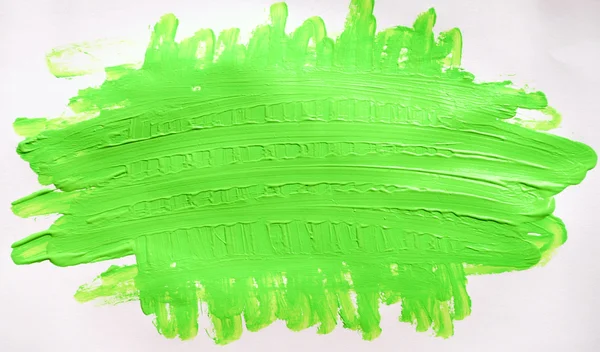 Fehér papír, világos zöld festék — Stock Fotó
