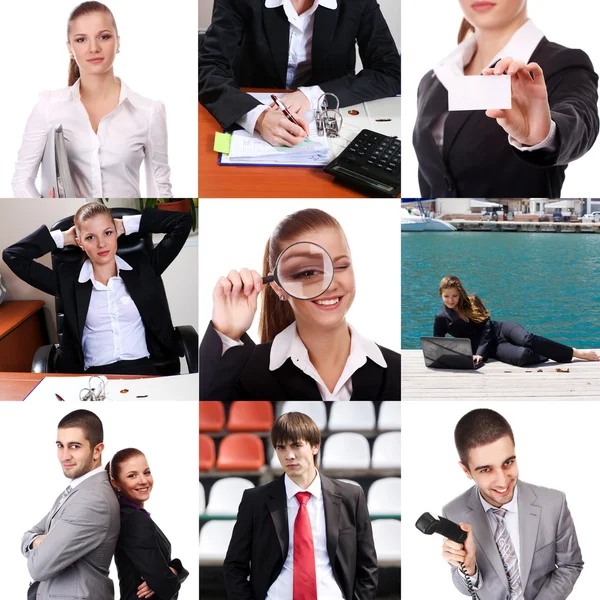 Set of business theme and — Stock Photo, Image
