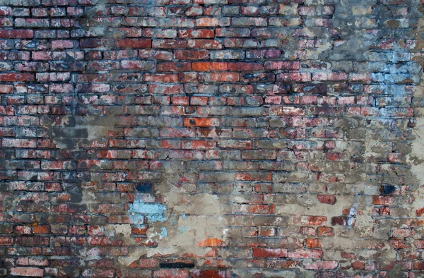 Povrch staré štukové cihlová zeď — Stock fotografie
