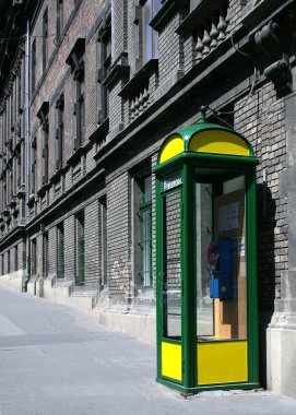 Telephone booth clipart