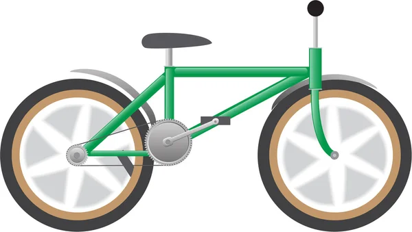Bicicleta Hill — Vector de stock