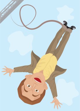 Bungee jumping clipart