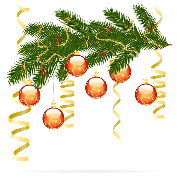 Christmas fir tree — Stock Vector