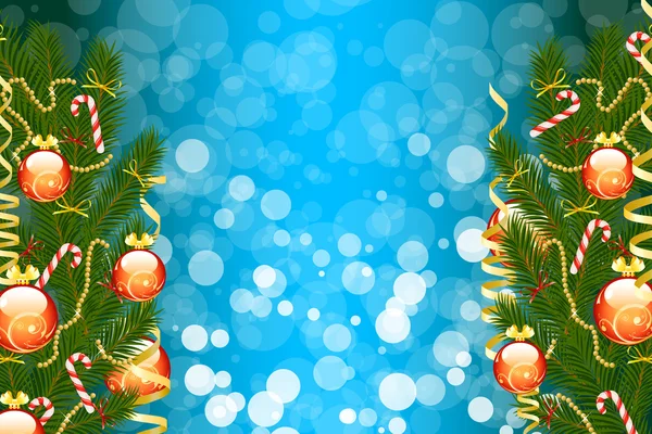 Vánoční strom jedle — Stockový vektor