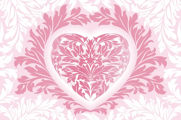 Résumé Valentin floral — Image vectorielle