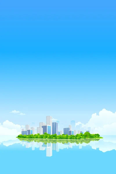 Paysage de la ville d'affaires — Image vectorielle