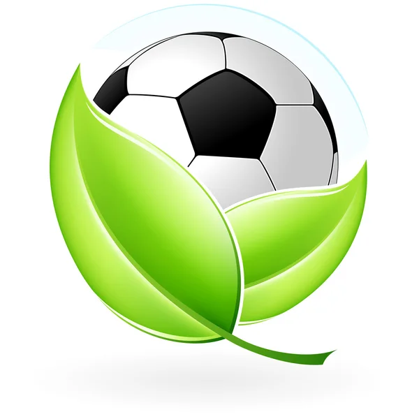 Ikone mit Fußball — Stockvektor
