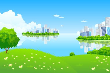 Green City Landscape clipart