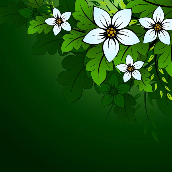 Fond floral naturel — Image vectorielle