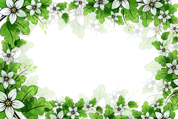 Eps10 Cadre floral — Image vectorielle