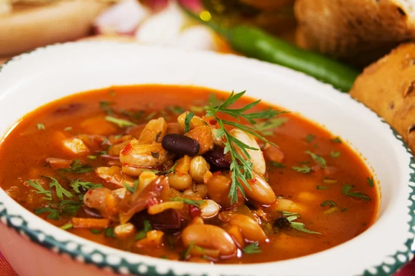 Kidney bean soup — Stock Photo, Image