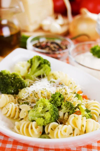 Pasta con broccoli — Foto Stock