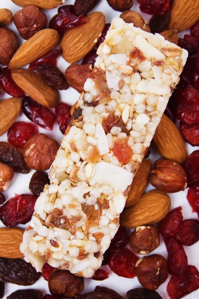 Bar granola bogatych w białko — Zdjęcie stockowe