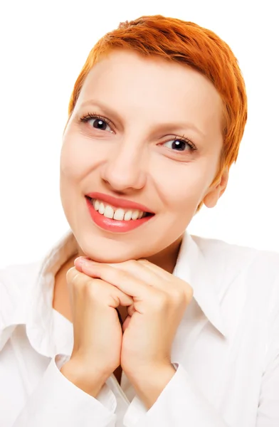 Mujer de negocios sonriente y confiada —  Fotos de Stock