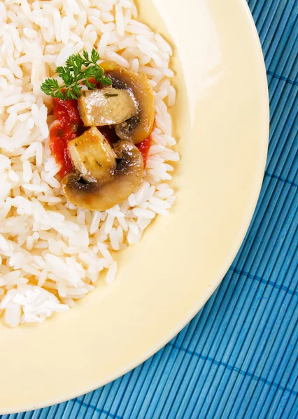 쌀과 버섯 — 스톡 사진