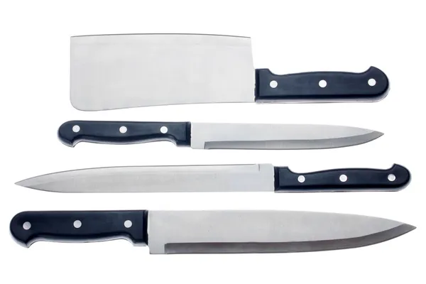 Набір кухонних ножів — стокове фото