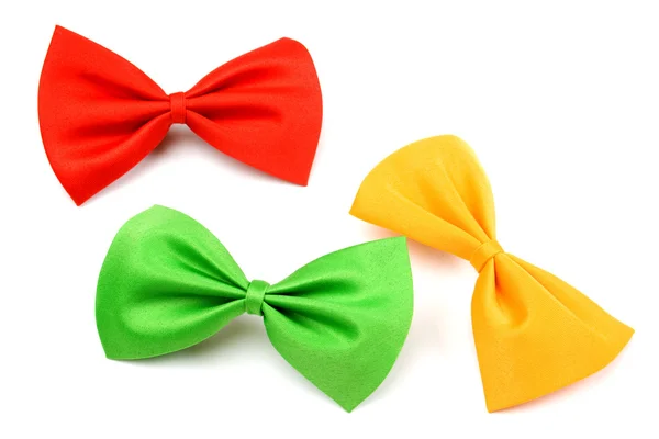 Red, green and yellow bowtie — Stock Photo, Image