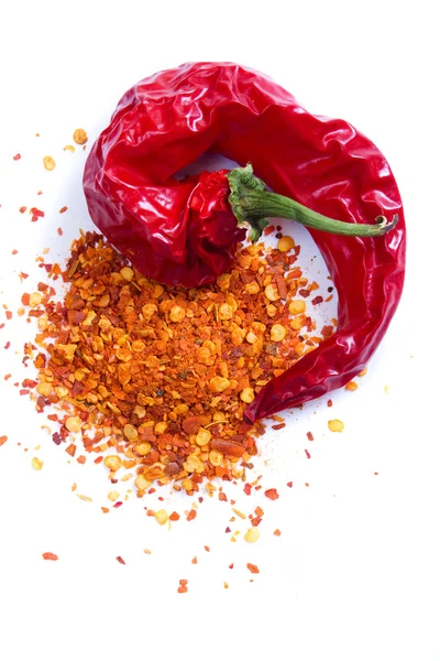Torkad röd paprika — Stockfoto