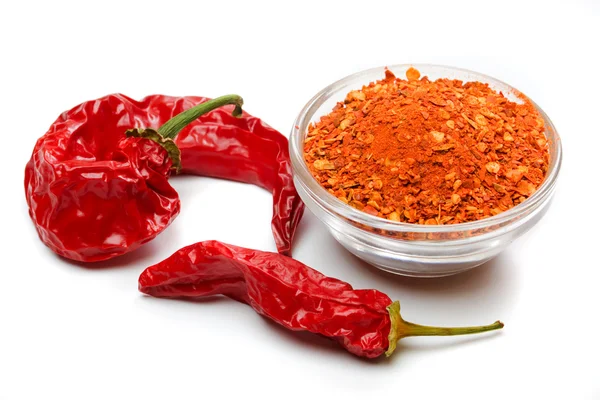 Ground chili peppers — Stock Photo, Image