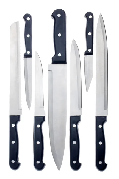 Set di coltelli da cucina — Foto Stock