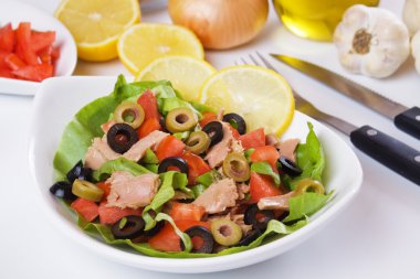 Classic tuna salad clipart