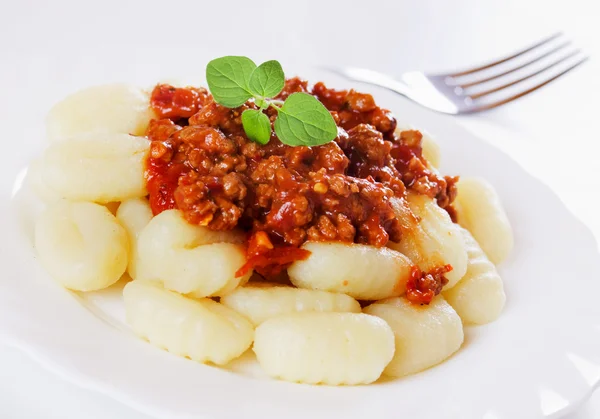 Gnocchi di patata, macarrão de batata italiano — Fotografia de Stock
