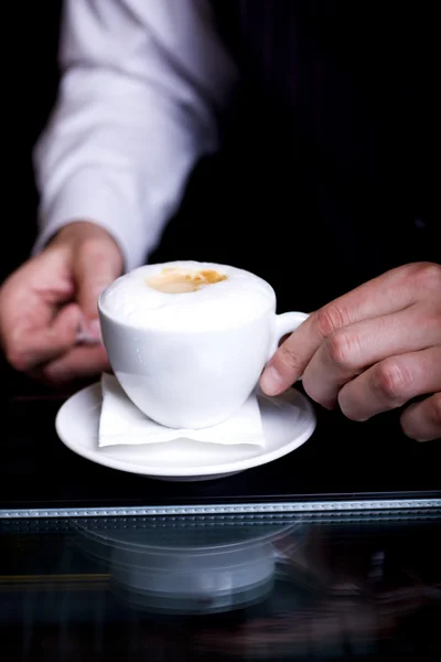 Czas cappuccino! — Zdjęcie stockowe