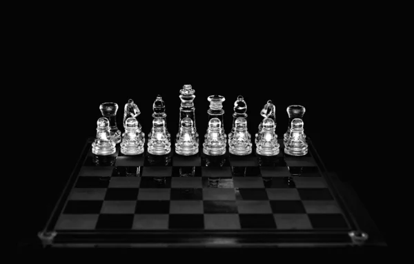 国际象棋水晶 — 图库照片