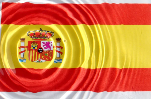 Vlajka Španělsko pod vodou — Stock fotografie