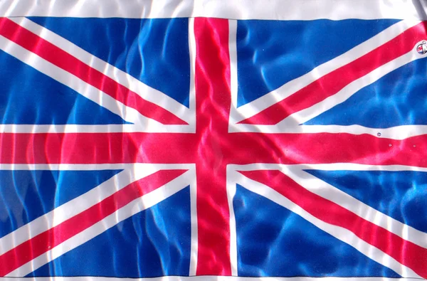 Britská vlajka pod vodou — Stock fotografie