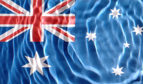 Bandeira australiana debaixo de água — Fotografia de Stock