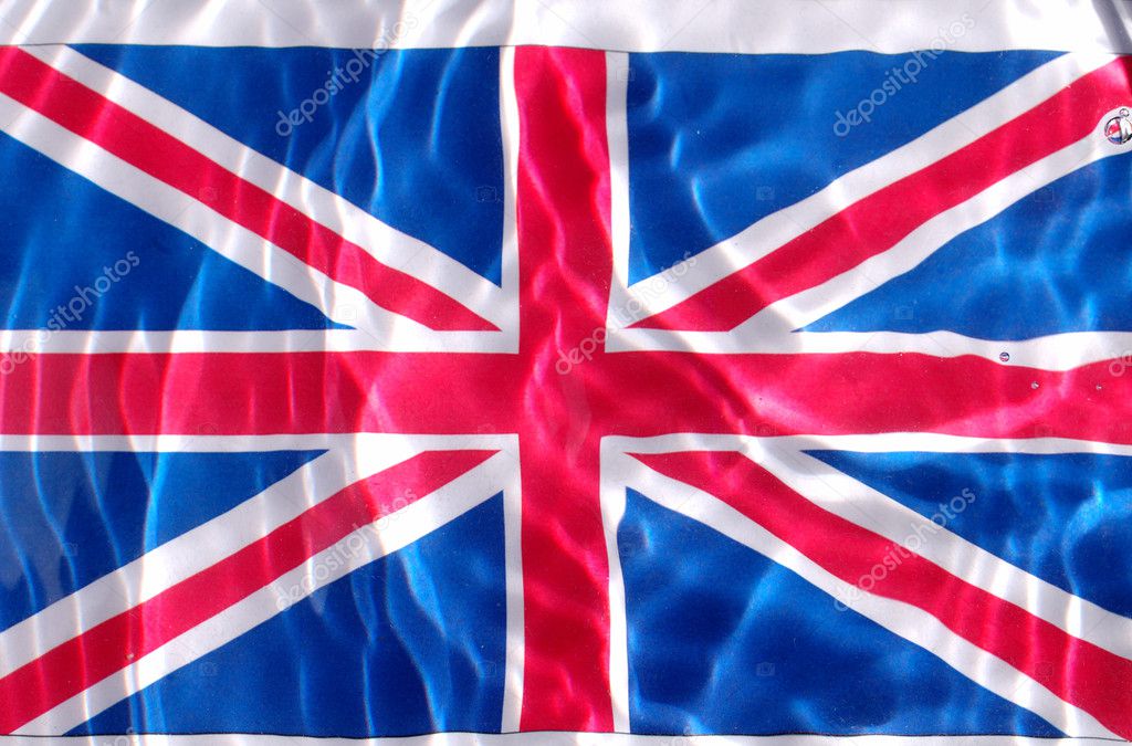British flag under water