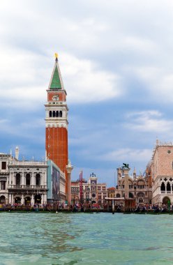 Venice. A bad weather before flooding. Famous St. Mark's Square clipart