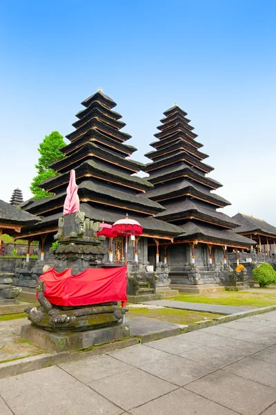 Entrada Templo Decorado Para Vacaciones Indonesia Isla Bali —  Fotos de Stock